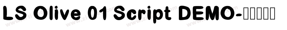 LS Olive 01 Script DEMO字体转换